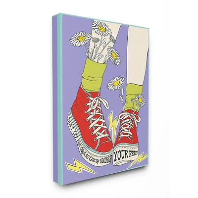 Stupell Industries Don't Let Grass Grow Under Your Feet Wall Accent