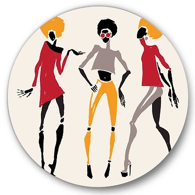 Designart - African American Women Silhouettes I
