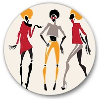 Designart - African American Women Silhouettes I