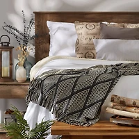 DII® Gray Tone Multi Diamond Throw