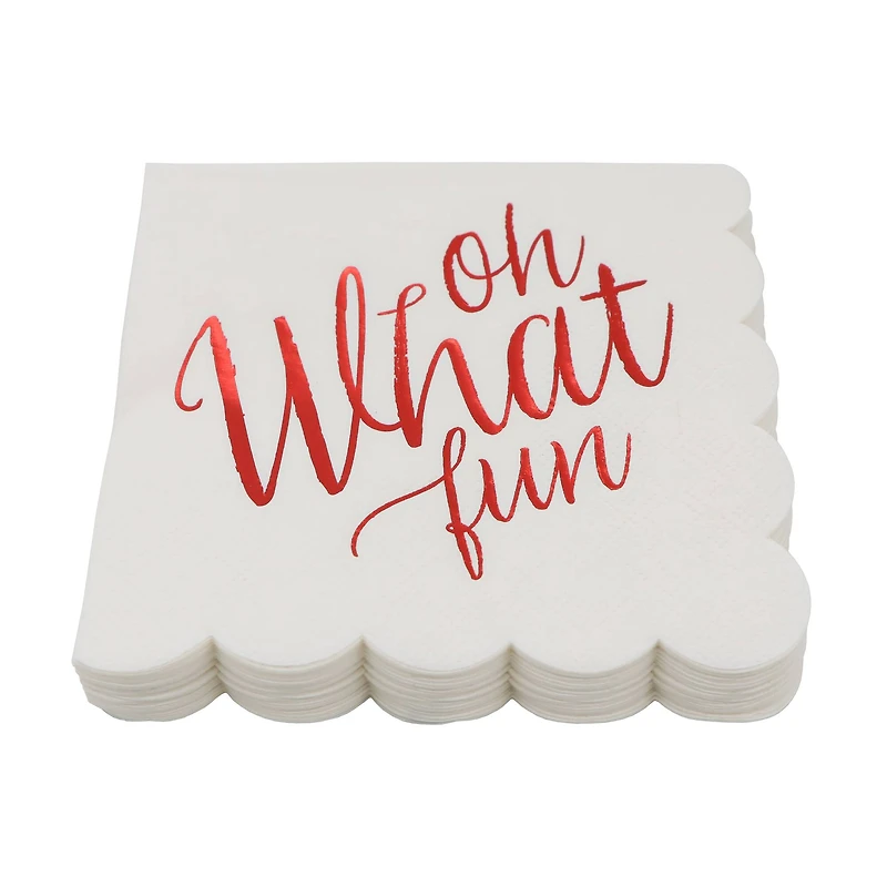 Oh What Fun Beverage Napkins, 20ct. by Celebrate It™