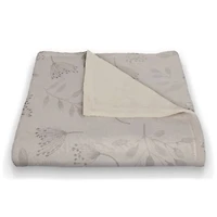 50" x 60" Cow at Desk Sewing Coral Fleece Blanket
