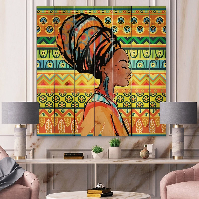 Designart - African American Woman with Turban III