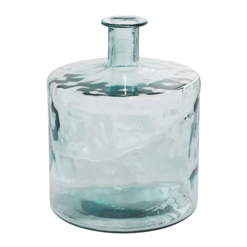 17" Clear Glass Farmhouse Vase