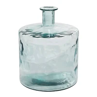 17" Clear Glass Farmhouse Vase