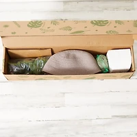 3ft. Artificial Fiddle Leaf Fig Tree With Handmade Cotton & Jute Woven Planter Set DIY Kit