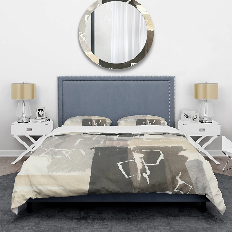 Designart 'Glam Dancing shape I' Glam Bedding Set