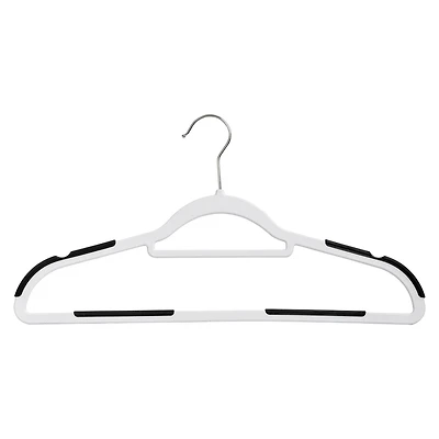 Honey Can Do White/Black Rubber Grip Hangers, 60ct.