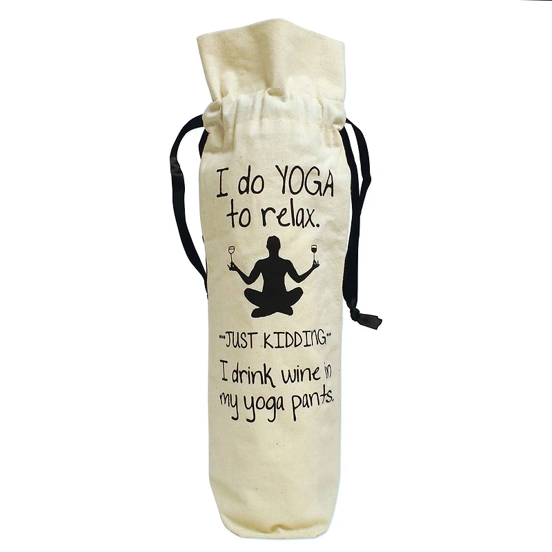 Personality Case™ Yoga Pants Canvas Wine Bag