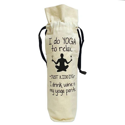 Personality Case™ Yoga Pants Canvas Wine Bag