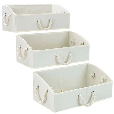 Sorbus 20" Trapezoid Storage Box with Cotton Rope