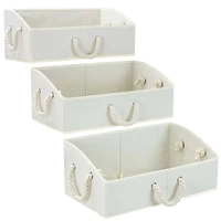 Sorbus 20" Trapezoid Storage Box with Cotton Rope