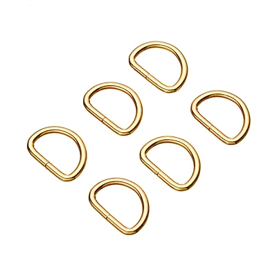 26mm Gold D-Rings, 8ct. by Bead Landing™