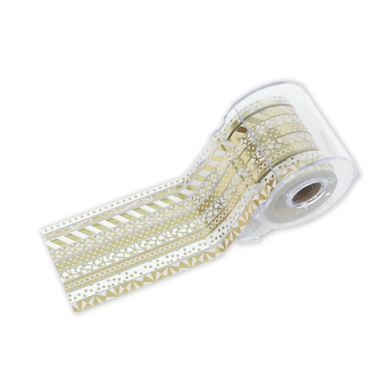 Gold Foil Crafting Washi Tape & Dispenser Set by Recollections™