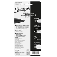 Sharpie® Chisel Tip Black Markers, 2ct.