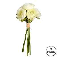Mini White Artificial Ranunculus Bundle