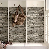 InHome Hickory Creek Stone Peel & Stick Wallpaper