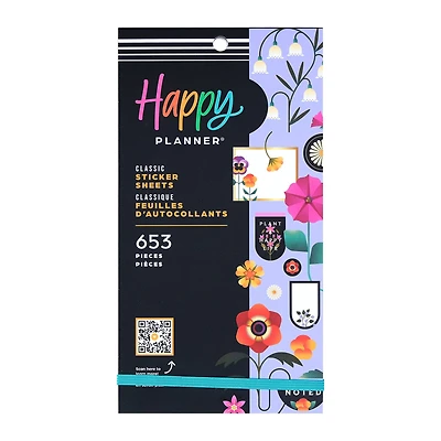 The Classic Happy Planner® Radiant Garden Sticker Book