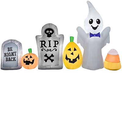 9ft. Airblown® Inflatable Halloween Ghost in Cemetery Scene