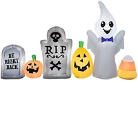 9ft. Airblown® Inflatable Halloween Ghost in Cemetery Scene