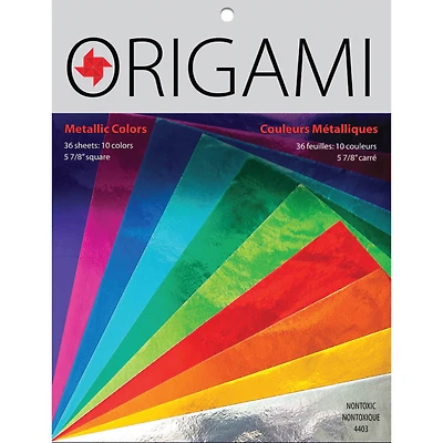 Yasutomo® 5.875" x 5.875" Metallic Foil Origami Paper, 36 Sheets