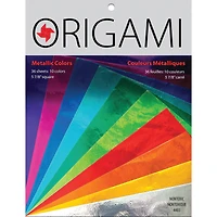Yasutomo® 5.875" x 5.875" Metallic Foil Origami Paper, 36 Sheets