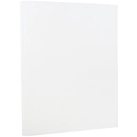 JAM Paper Strathmore Bright White 8.5" x 11" Cardstock, 50 Sheets
