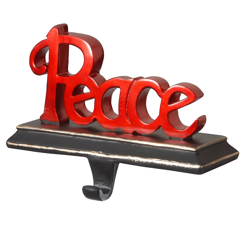 Peace Stocking Holder with Base & Hook