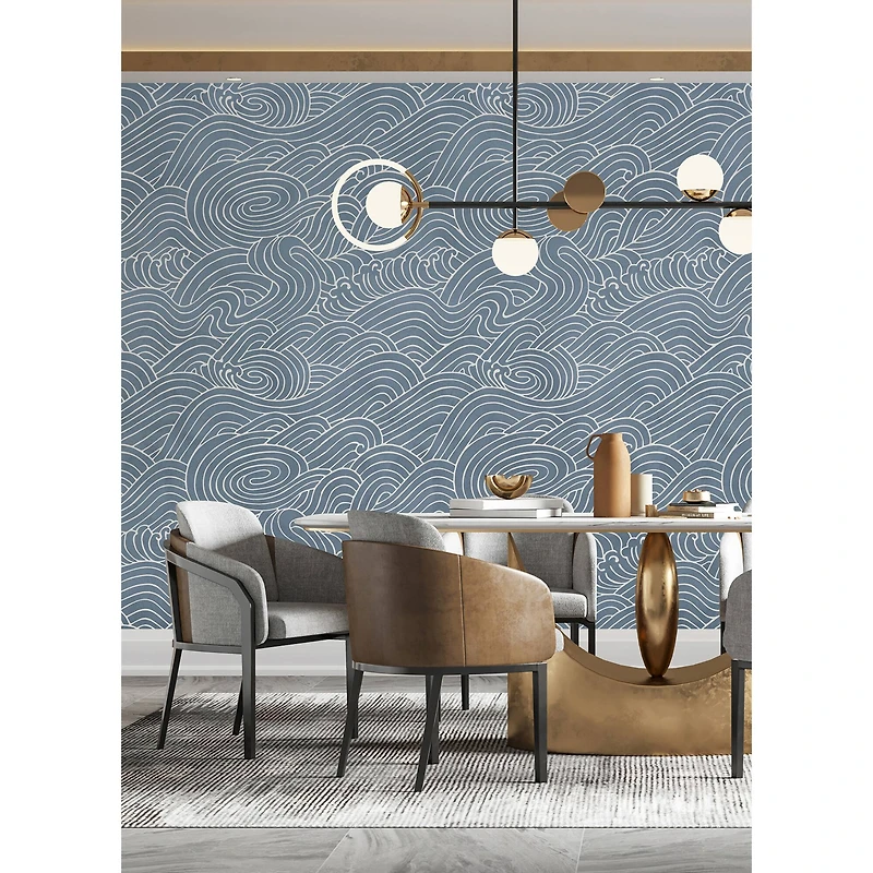 Katie Hunt Ocean Blue Waves Wall Mural
