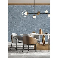 Katie Hunt Ocean Blue Waves Wall Mural