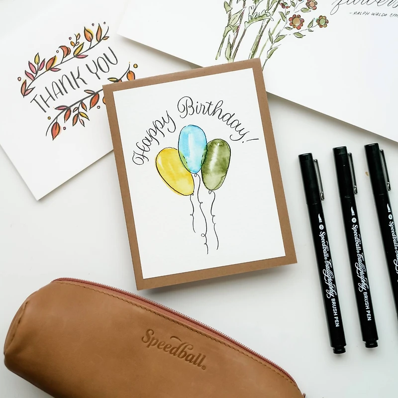Speedball® Hand Lettering Brush Marker Set