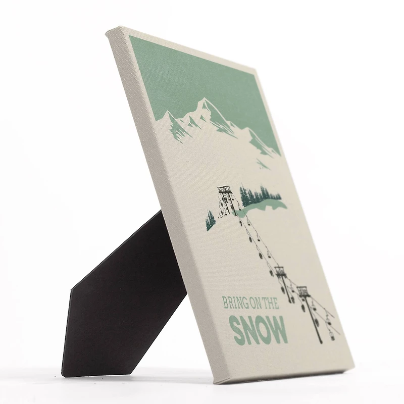 Bring On The Snow Slopes 8x10 Tabletop Canvas