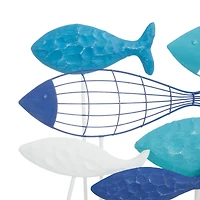 Blue Iron Coastal Sculpture, 15" x 22" x 6"