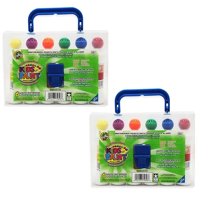 2 Pack Crafty Dab® 6 Color Scented Paint Markers