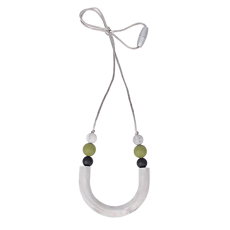 THE PENCIL GRIP Silicone U Tube Style Teething Necklace