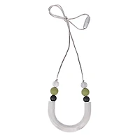 THE PENCIL GRIP Silicone U Tube Style Teething Necklace
