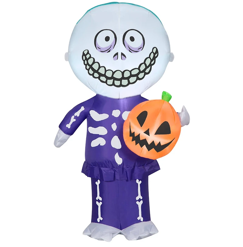 4ft. Airblown® Inflatable Halloween Barrel with Jack-o'-Lantern