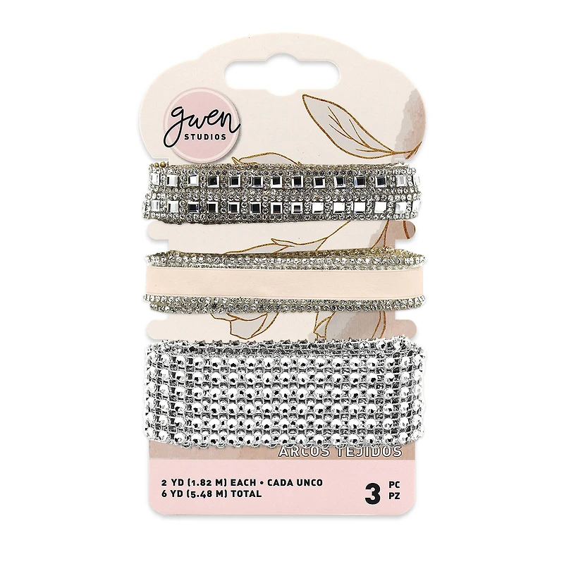 Gwen Studios 6yd. Satin & Rhinestone Trim Set