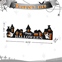 Glitzhome® 2ft. Halloween Hinged Haunted House Table Décor