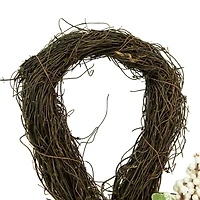 24" Pumpkins & Berries Artificial Fall Harvest Twig Teardrop Swag