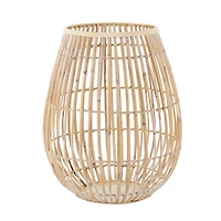 15" Bamboo Handmade Open Frame Round Vase