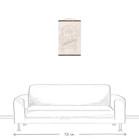 Everlasting Love Teak Hanging Canvas