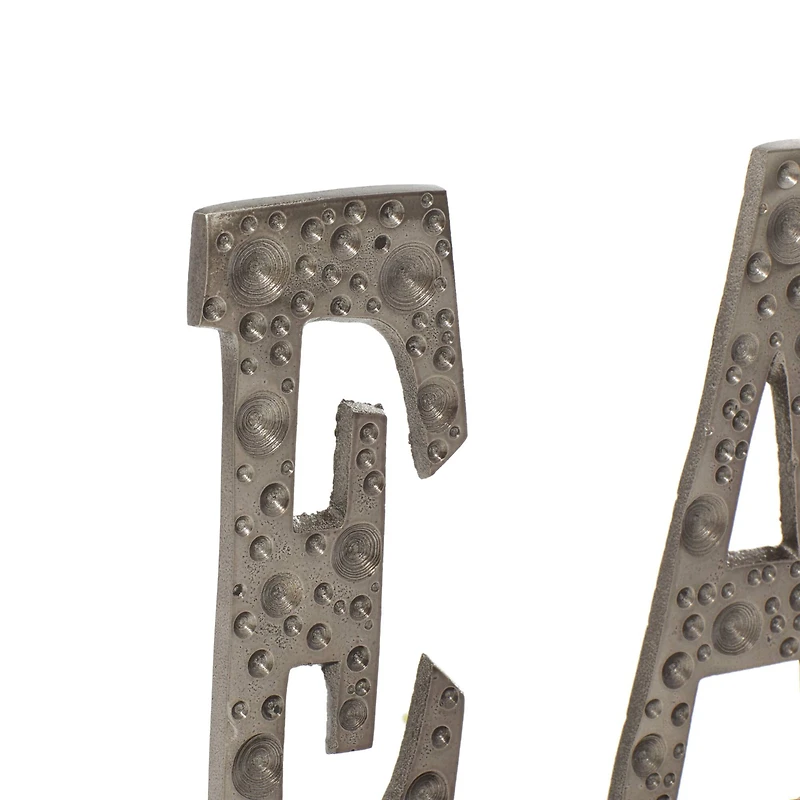 13" Silver Bar Industrial Decorative Sign