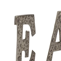 13" Silver Bar Industrial Decorative Sign