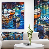 Designart - Boat over the lake