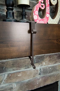 Mantel Garland & Christmas Stocking Holder