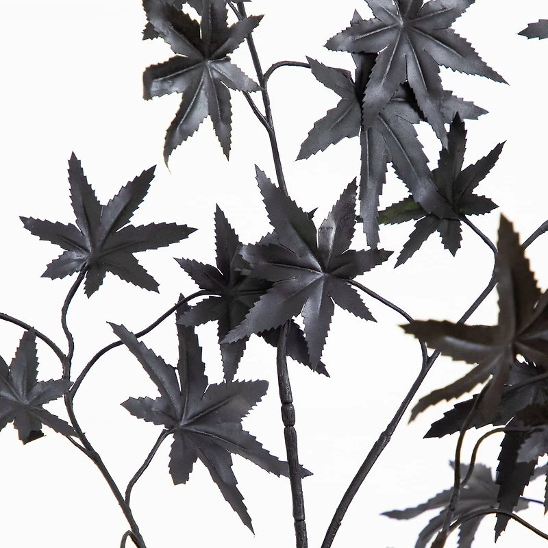 4ft. Artificial Halloween Eerie Black Maple Tree