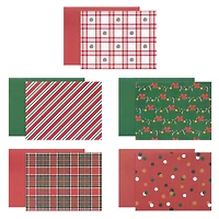 Peppermint Plaid Christmas Cards & Envelopes, 50ct. by Recollections™