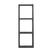 Gray Wood Contemporary Wall Shelf, 34" x 12" x 7"