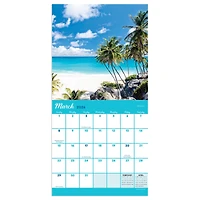 2026 Tropical Beaches Mini Calendar
